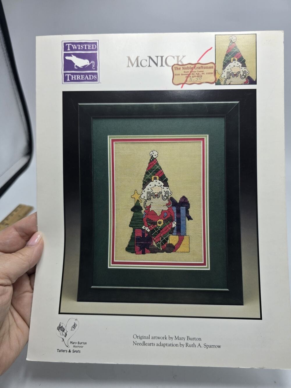 Twisted Threads McNICK Counted Cross Stitch Pattern by Mary Burton